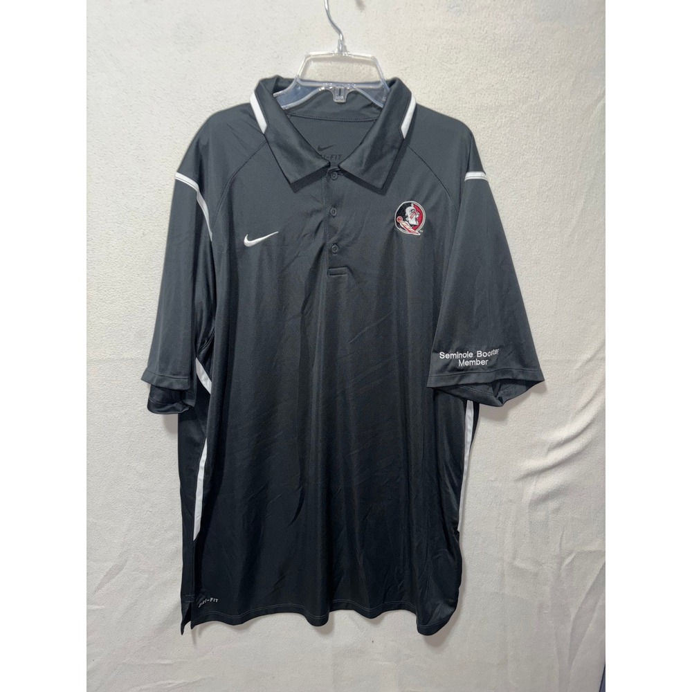 Lot of 2 Nike Dri-FIT Polo Shirt Florida Seminoles & Grey Nike Golf Mens XL